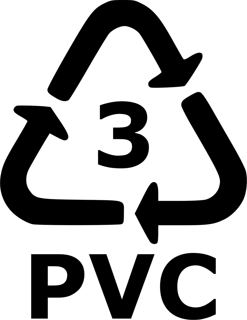 recycle, 3, pvc, recycling, plastic, sign, symbol, icon, pvc, pvc, pvc, pvc, pvc